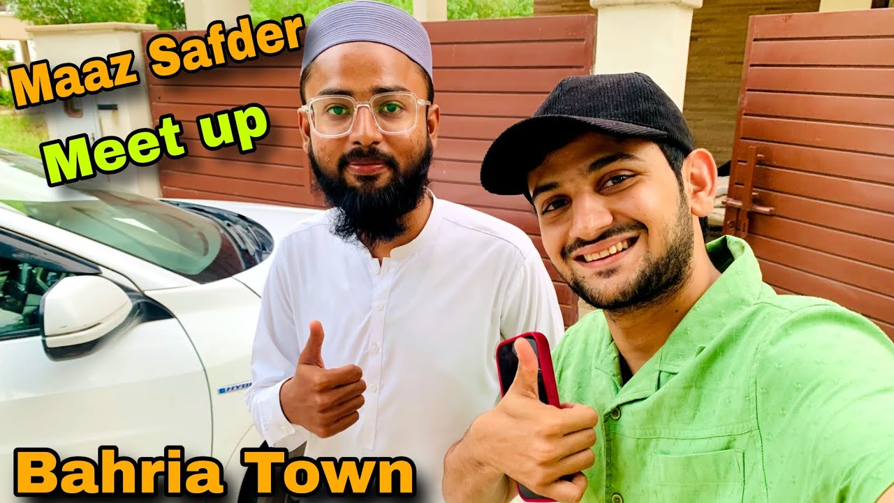 (Meet up #maazsafder )                                             in #bahriatownkarachi