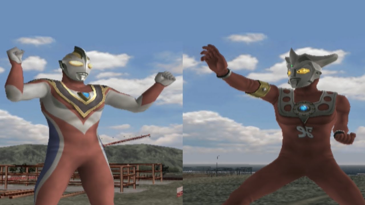 ULTRAMAN FIGHTING EVOLUTION 3~(PLAYSTATION 2)~ULTRAMAN GAIA V2 VS ULTRAMAN LEO(HARD)~VERSUS MODE