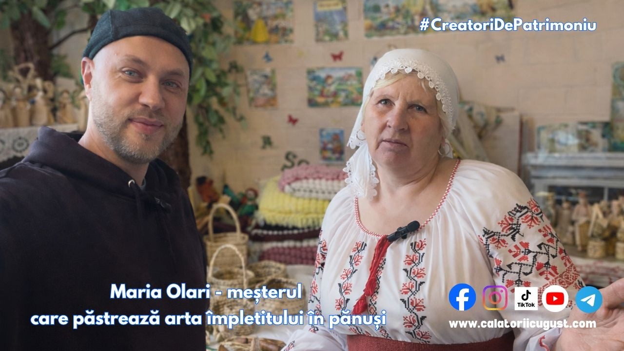 Creații din fibre vegetale. Povestea Mariei Olari - păstrătoarea patrimoniului în nordul Moldovei