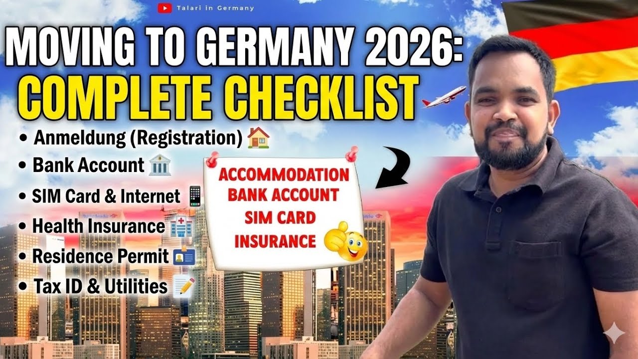 Moving to Germany 2026: First Week & Month Checklist | Telugu Guide #settleingermany #checklist