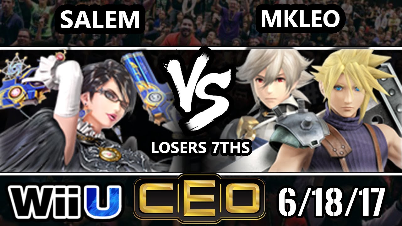 CEO 2017 Smash 4 - MVG | Salem (Bayonetta) vs FOX MVG | MKLeo (Cloud, Corrin) WiiU Loser’s Sevenths