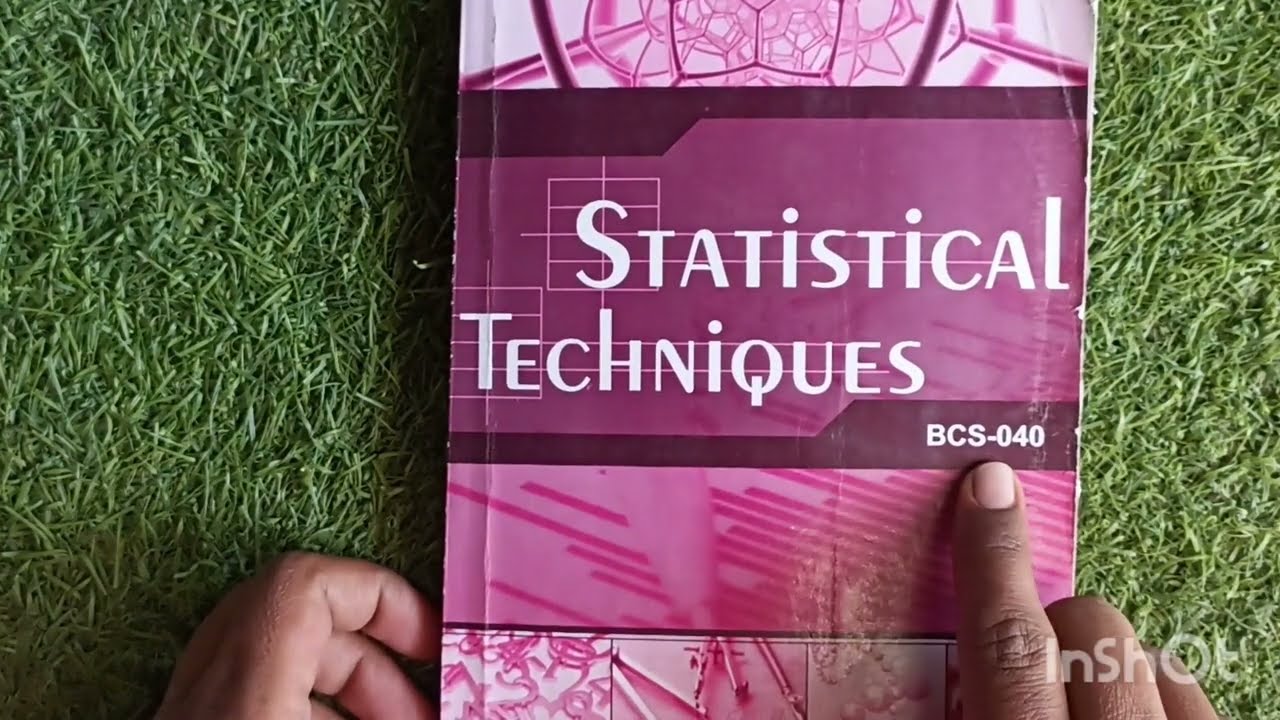 important questions  of statistical techniques | BCS- 040 | ignou
