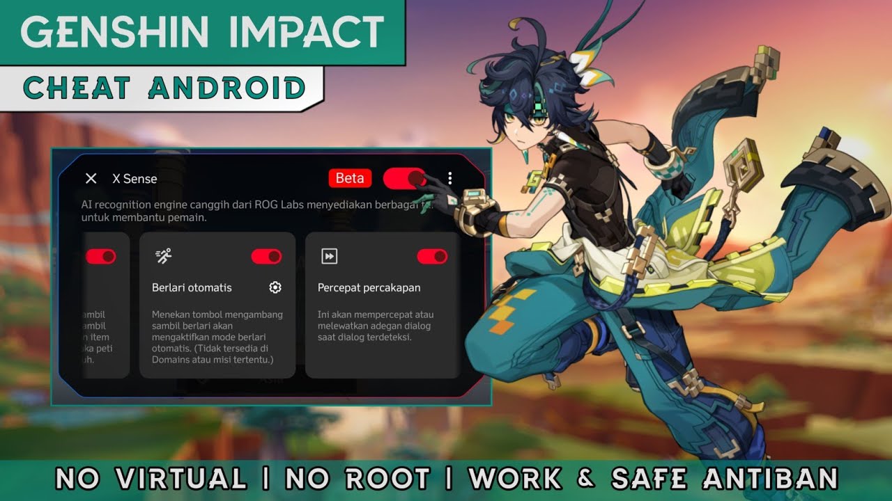 Cheat GENSHIN IMPACT Android 6.1 Bahas Tuntas Dan Lengkap 100% Aman AntiBan