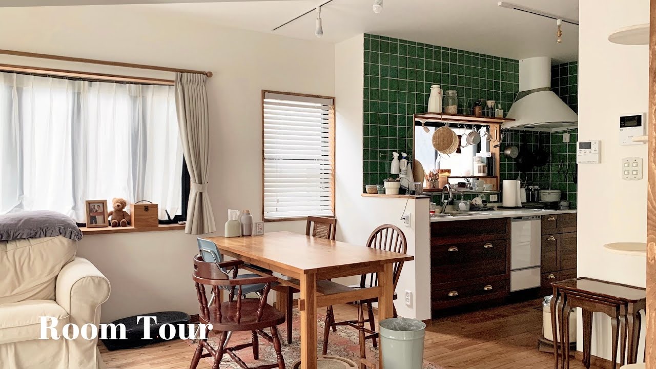 【Room Tour】 Mixed style room with vintage furniture│japandi