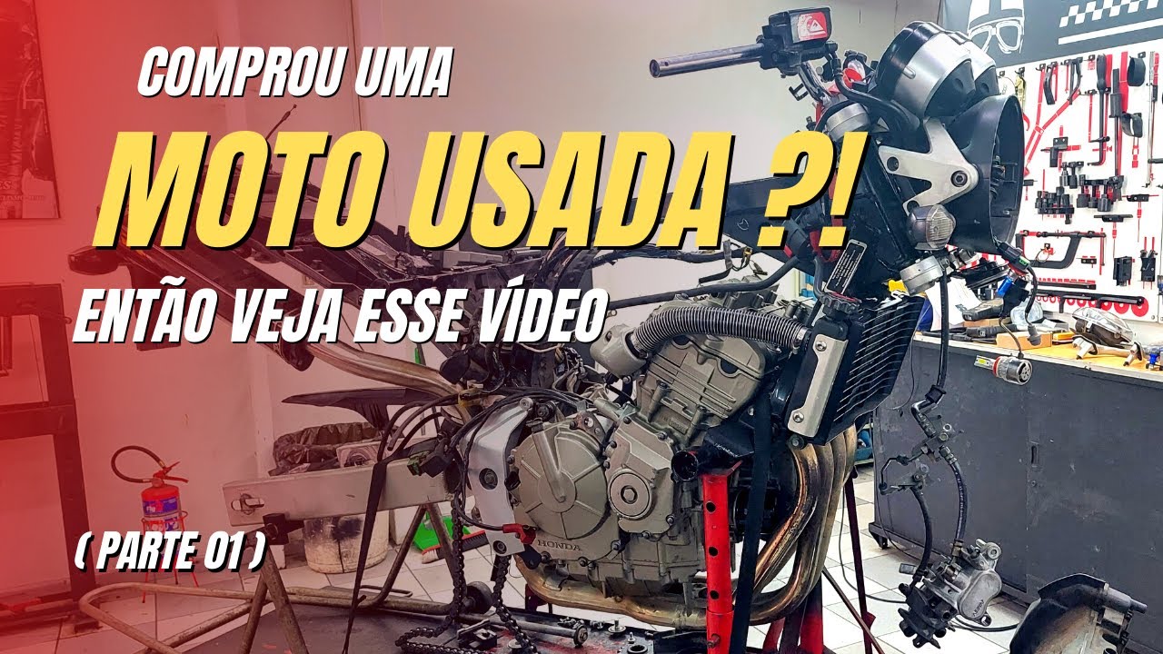 MOTO USADA HORNET ( REVISÃO PÓS COMPRA - ENCONTRAMOS PROBLEMAS ) VEJA PRÉ DIAGNÓSTICO ( PARTE 01 )