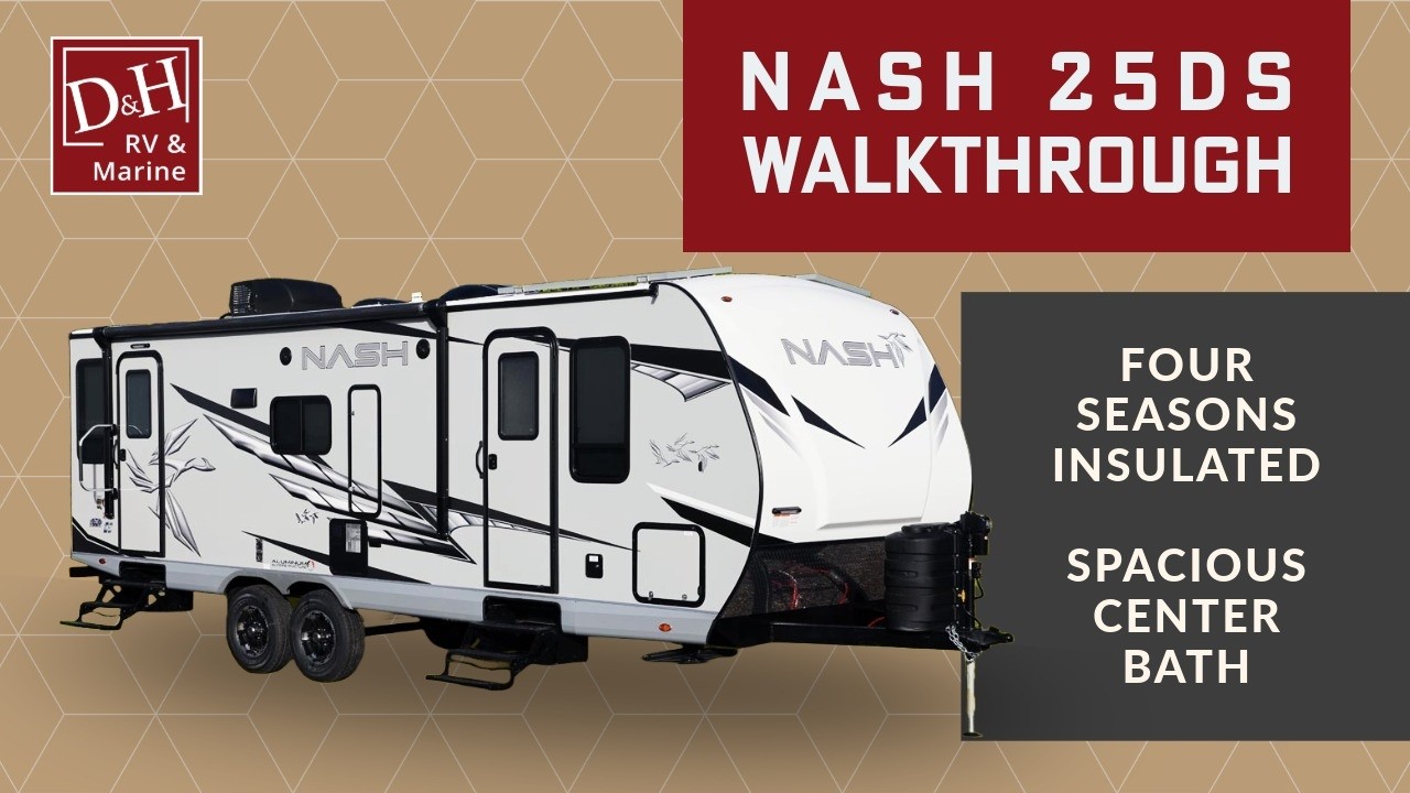 Tour the Northwood Nash 25DS Travel Trailer - 2024 Features Walkthrough