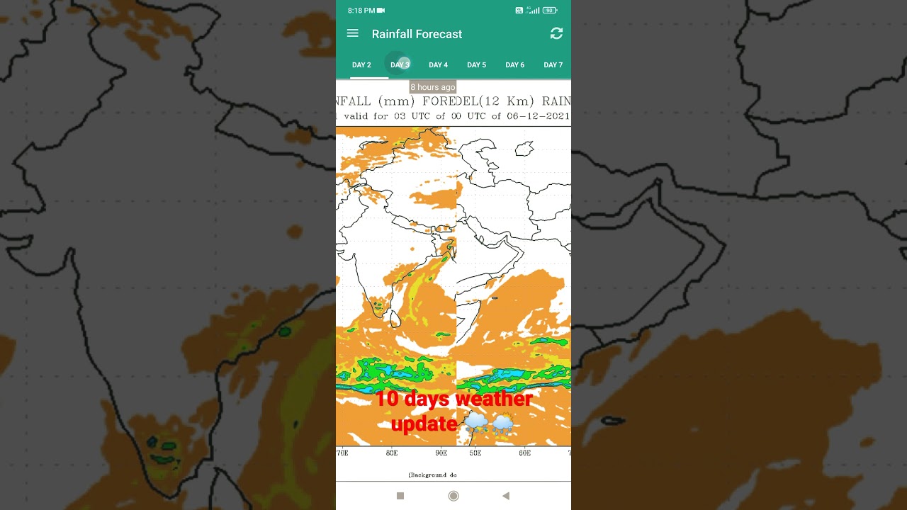 10 days weather update