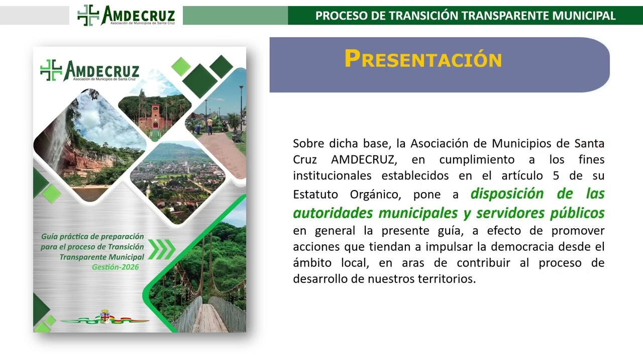Preparación para el proceso de Transición Transparente Municipal