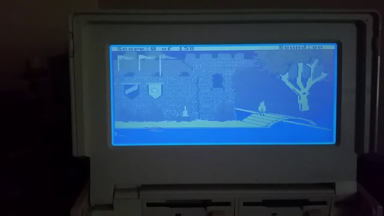 Tandy 1400 Laptop PC Demonstration