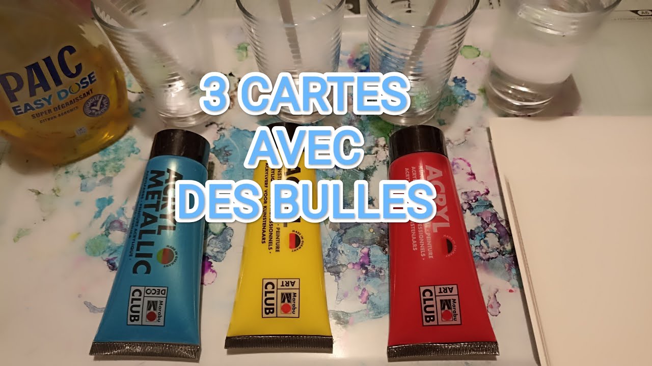 PATOUILLE BULLES DE SAVON ET 3 CARTES AVEC RÉSULTATS OBTENUS 