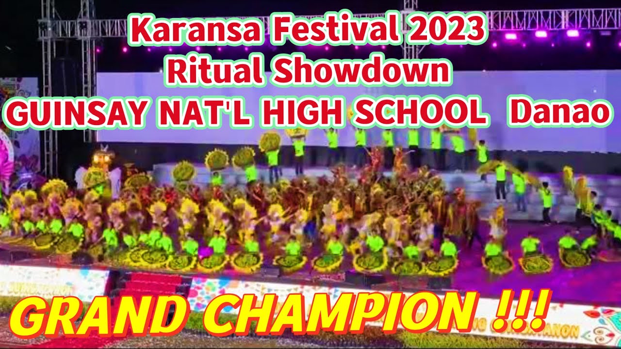 Karansa Festival 2023 GUINSAY NHS CHAMPION 1st PLACE WINNER Ritual Showdown Karansa Danao City Cebu