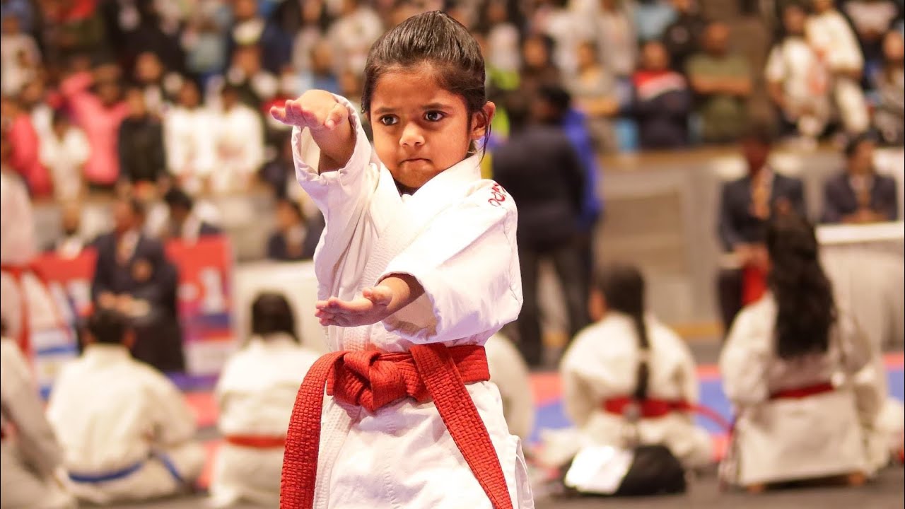 Avika performs Kata - Chatanyara Kushanku in Round 2 Nationals at Delhi Talkatora indoor Stadium