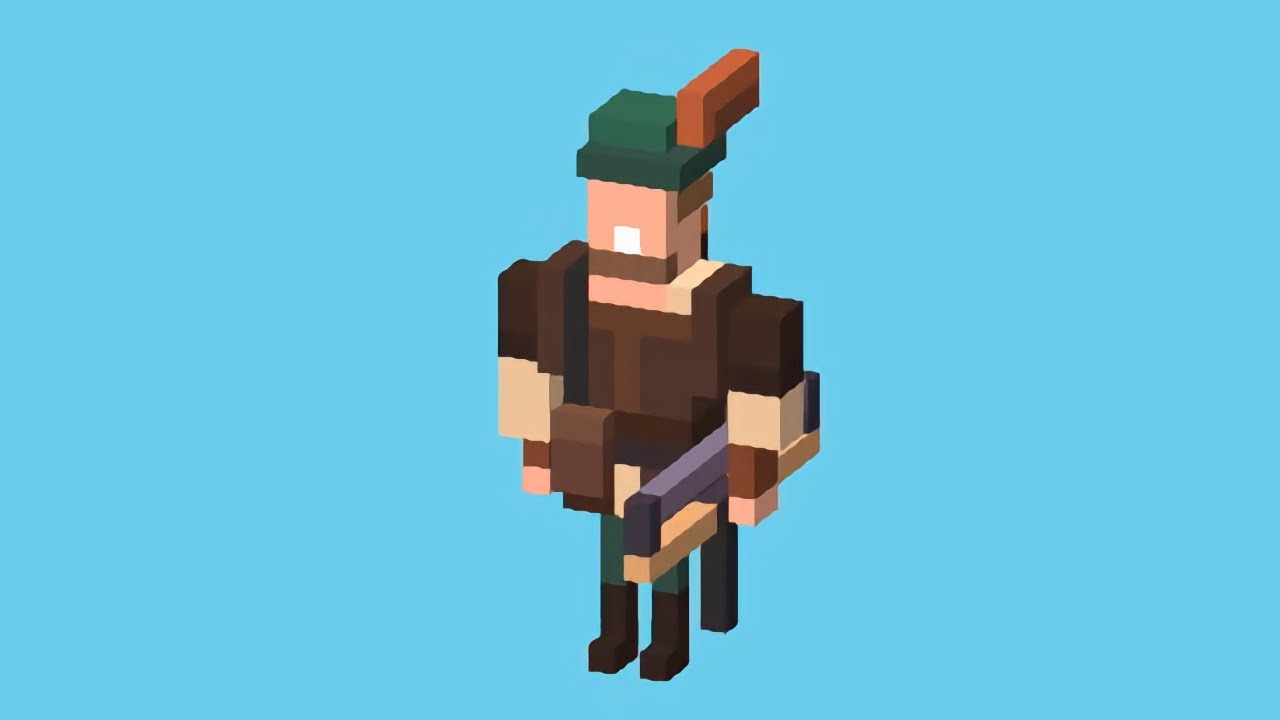 Как открыть персонажа «РОБИН ГУД» в зоне «СРЕДНЕВЕКОВЬЕ» в CROSSY ROAD! 🏹