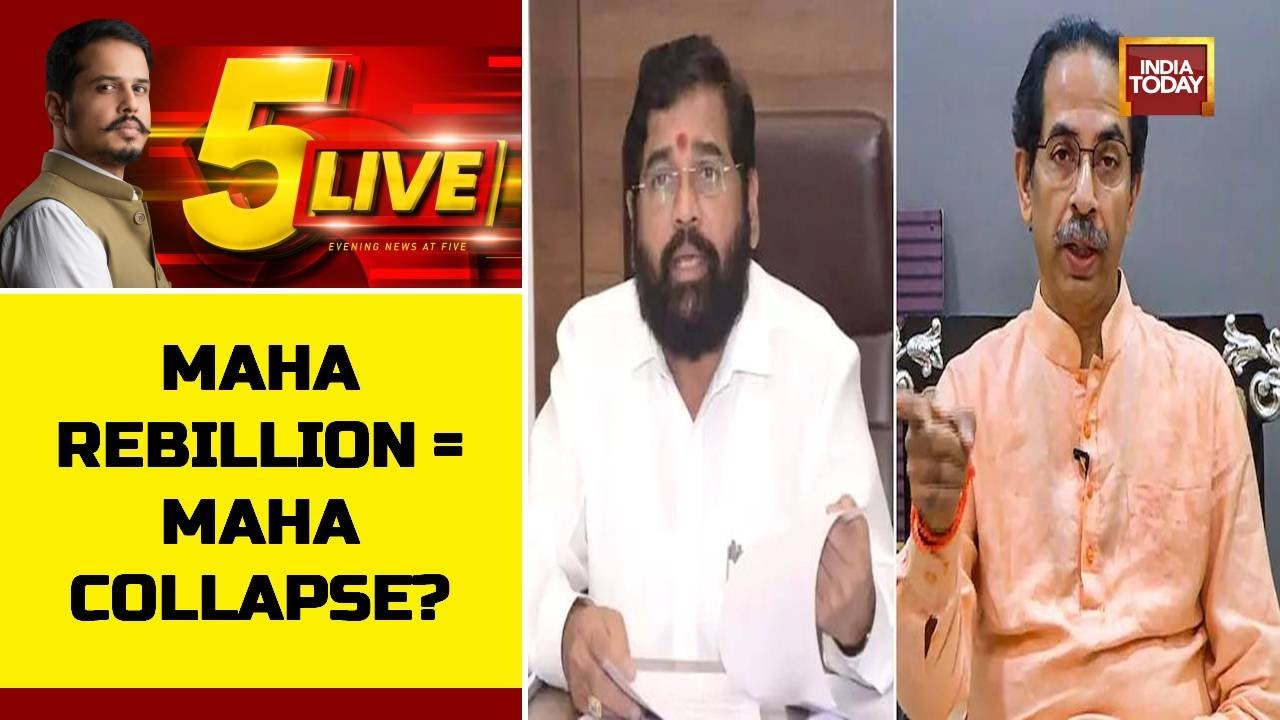 5ive Live With Shiv Aroor: Inside Details Of Eknath Shinde's Rebellion, What Next For Shiv Sena?