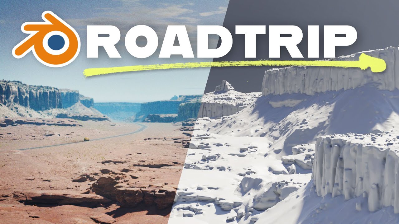 Easy Driving Animation And Landscapes In Blender 4.3