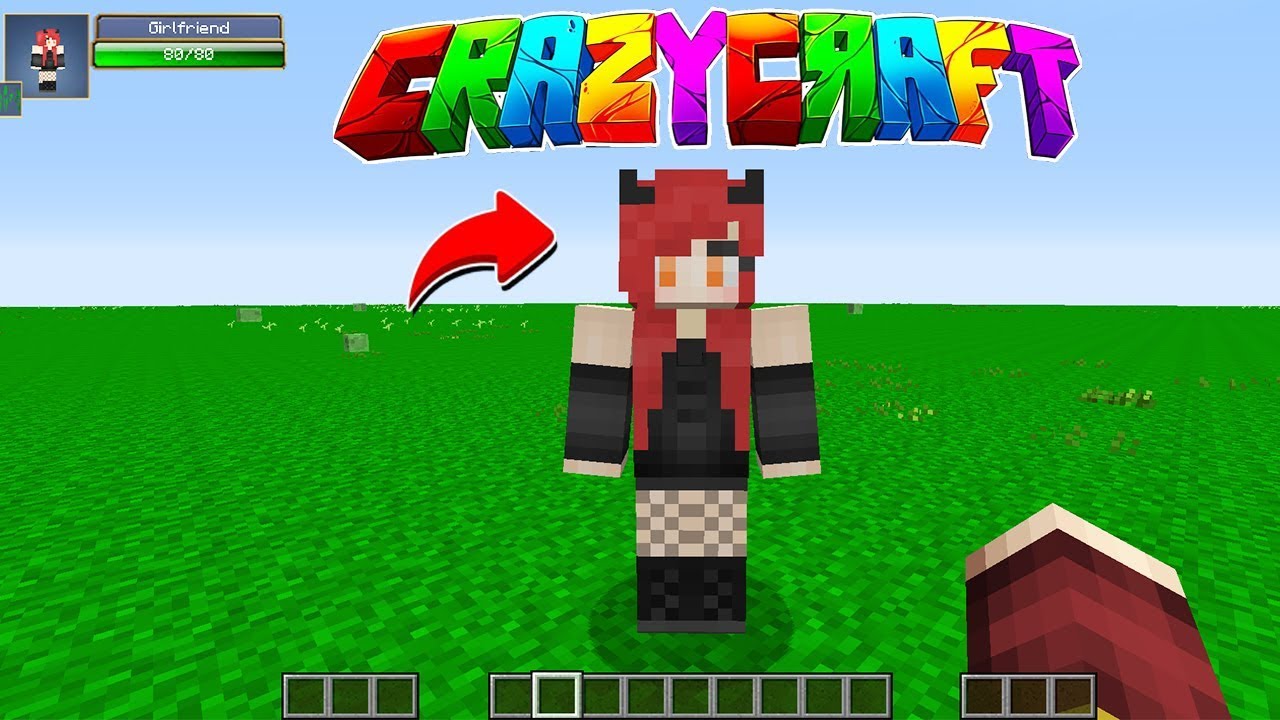 CRAZY CRAFT KIZ ARKADAŞI BULDUM !! 😱 Minecraft