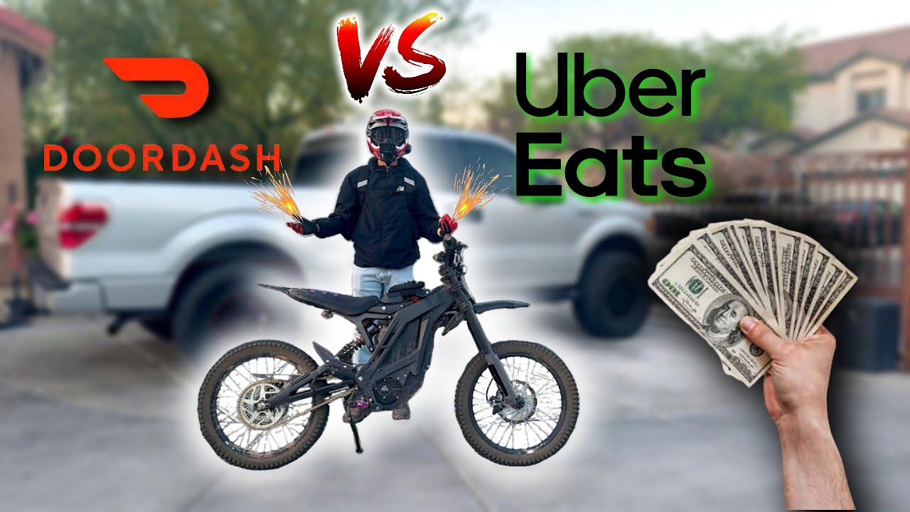 Uber Eats против DoorDash на E-Ride Pro/Surron E-Bike: взгляд с высоты птичьего полёта! // 30 дол...