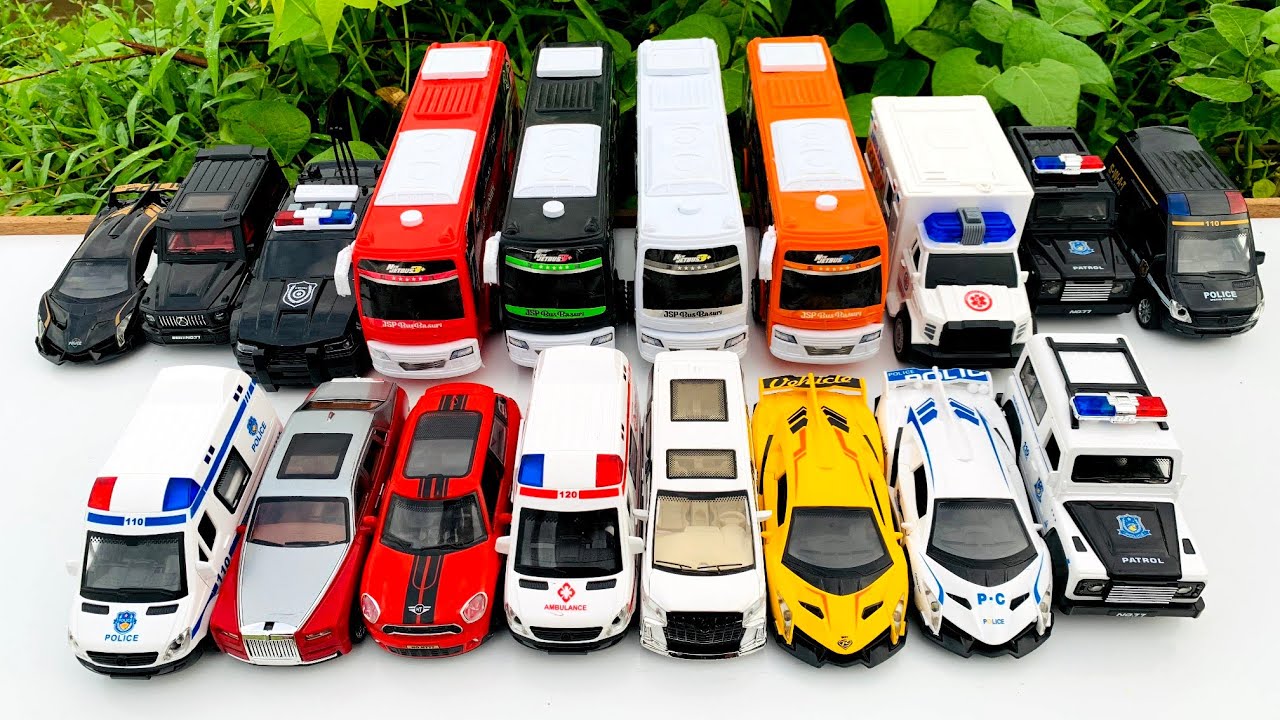 Wow !! Mobil Mobilan Truk Sampah, Truk Molen, Mobil Jeep, Mobil Polisi, Mobil Ambulans, Damkar 