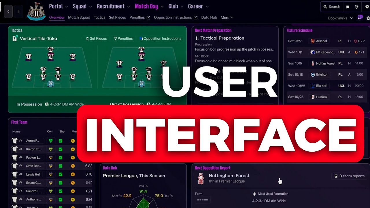 Beginner's Guide To Football Manager 26 User Interface