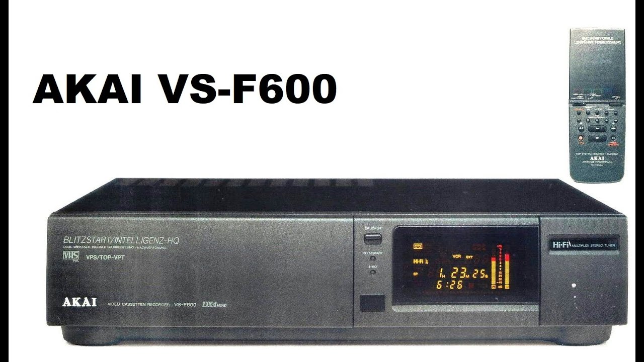 AKAI VS-F600.Обзор Hi Fi видеомагнитофона.