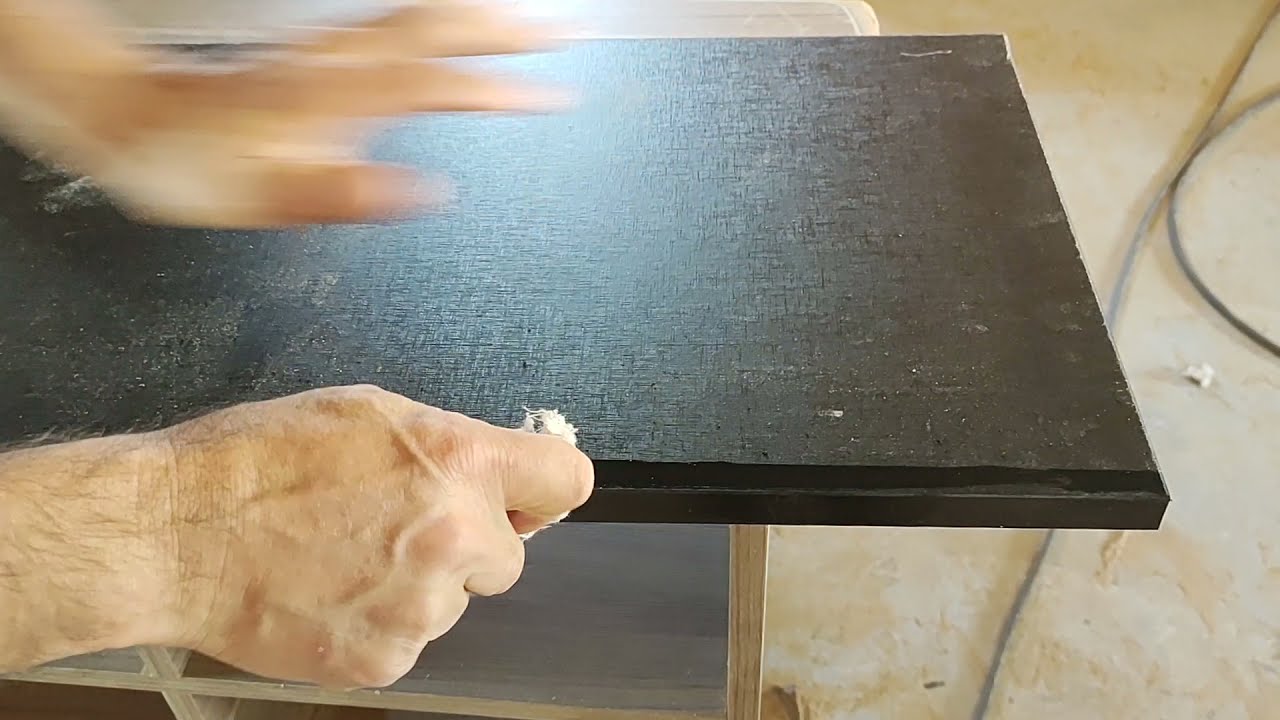 como fazer um acabamento perfeito na fita de borda de madeirado ou preto