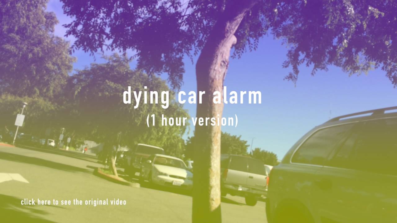 Dying car alarm drops a beat (1 hour version)