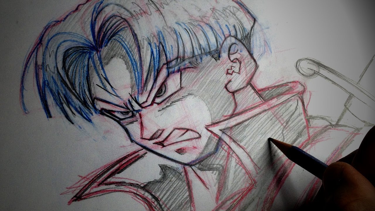 How To Draw Future Trunks