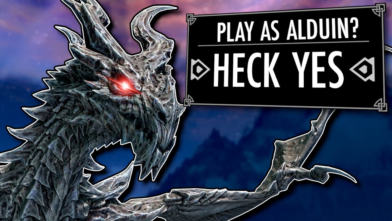 Skyrim But I SLOWLY BECOME ALDUIN