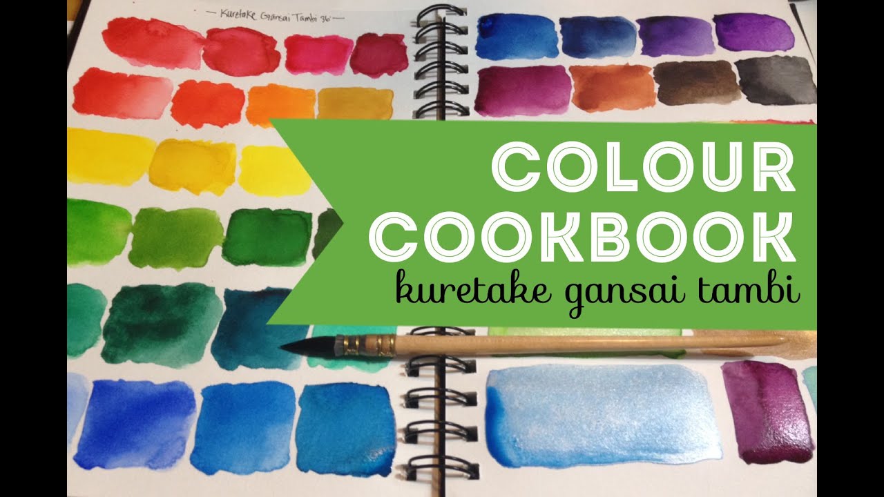 Lightfastness, swatches & review of Kuretake Gansai Tambi Japanese watercolour 36 set