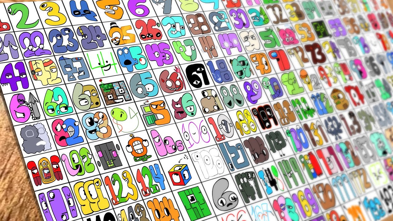 Drawing Number Lore 1-200 / How to draw Number Lore