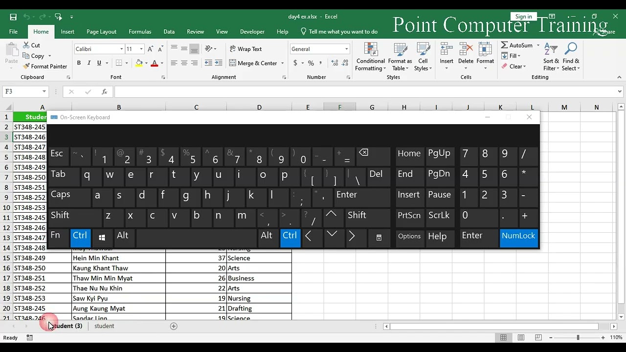 Excel တွင် sheet copy ကူးခြင်း၊ ထပ်နေသော data ဖယ်ခြင်း