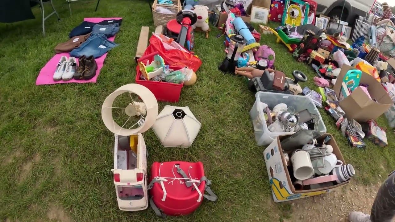 Old Man Buys Some HiFi & Cadgy & Me Finally Get Some Food (Hemswell Market Car Boot Sale 09/06/24)