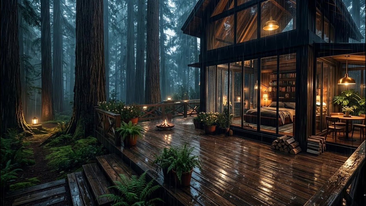 Heavy rain and thunder to help you fall asleep, chill , work |2-h 100% relaxing 