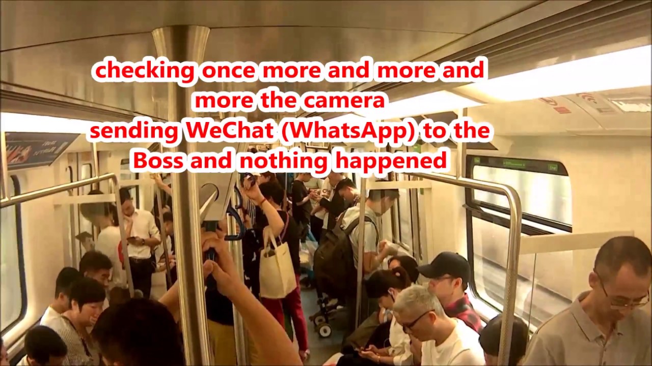 Metro Line 4 Futian Checkpoint to Qinghu  stupid  guy as a security check