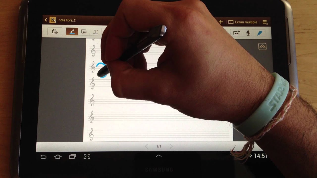 Samsung Galaxy Note 10.1 : la tablette en utilisation