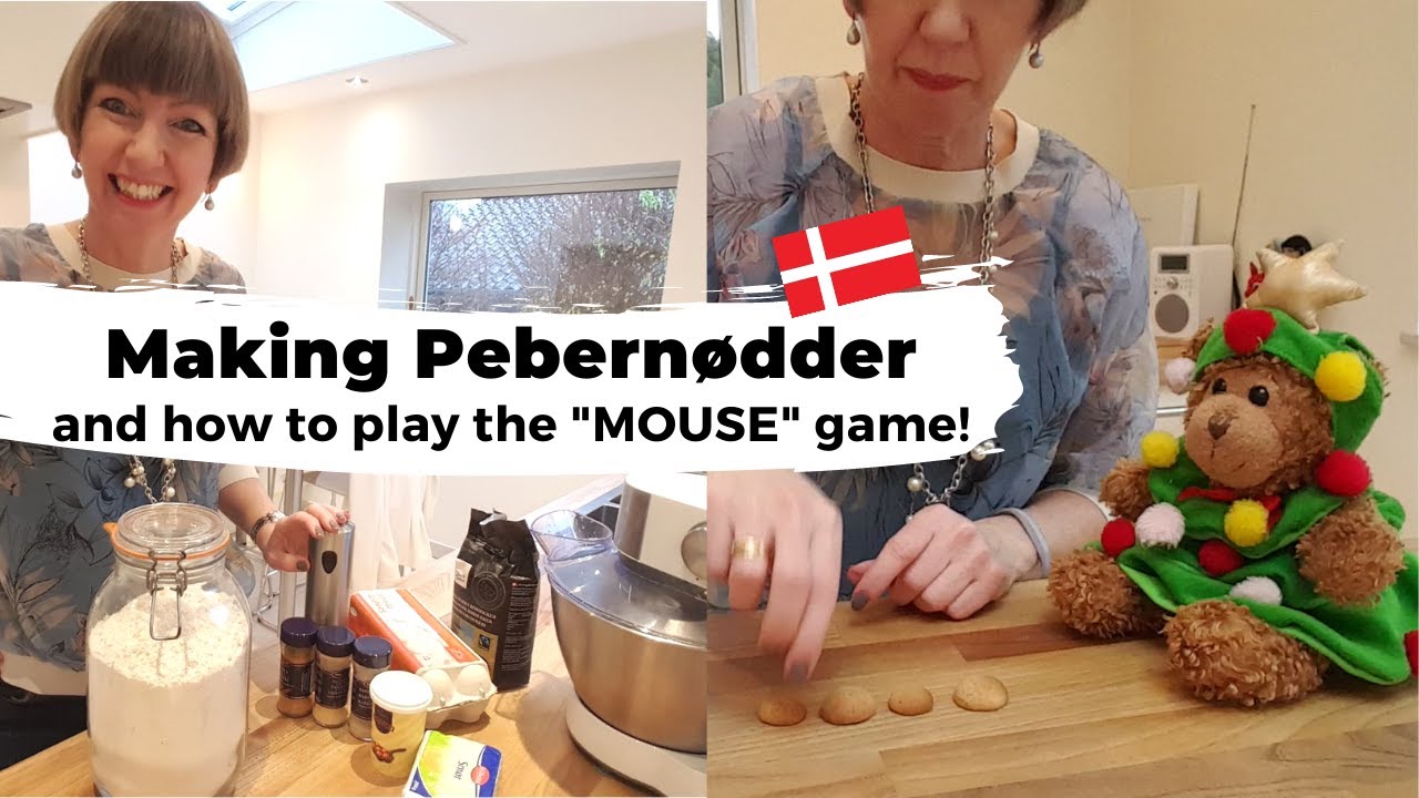 Bake Danish Pebernødder biscuits (peppernuts) and play Mus (mouse) cookie game!