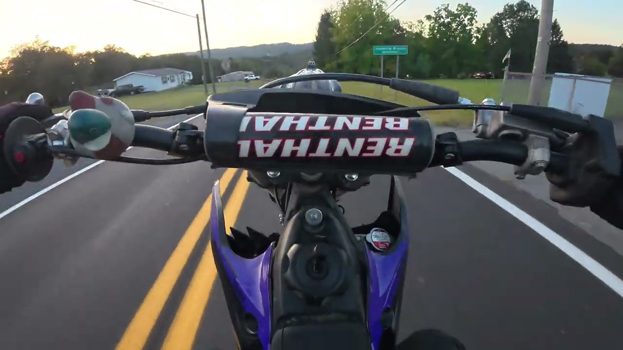 Riding wheelies on kx112 2stroke
