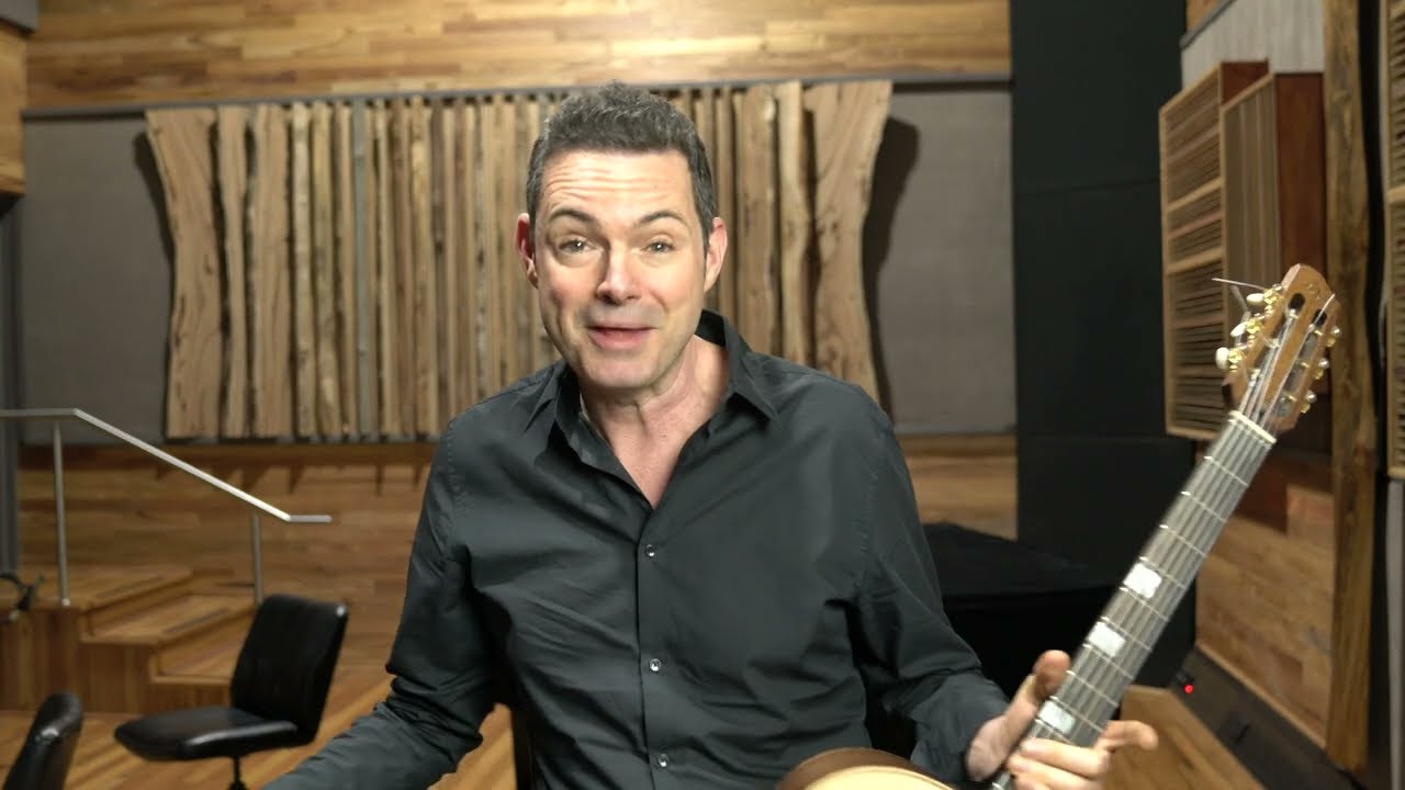 Gypsy Jazz Guitarist Robin Nolan visits Centrestage Recording Studios Perth, Western Australia.