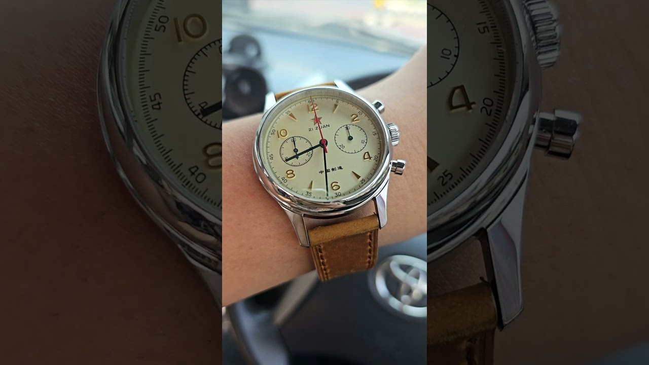 Seagull 1963 with Brown Leather Straps #seagullwatch #watch #wristwatch #mechanicalwatch