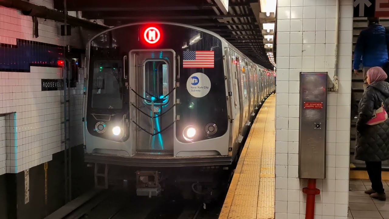 NYC Subway: R179 (M) Train Followed By R160 (M) Train @ Jackson Heights - Roosevelt Avenue