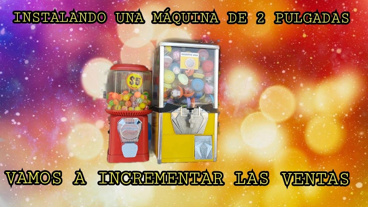 Instalando una máquina de 2 pulgadas vending