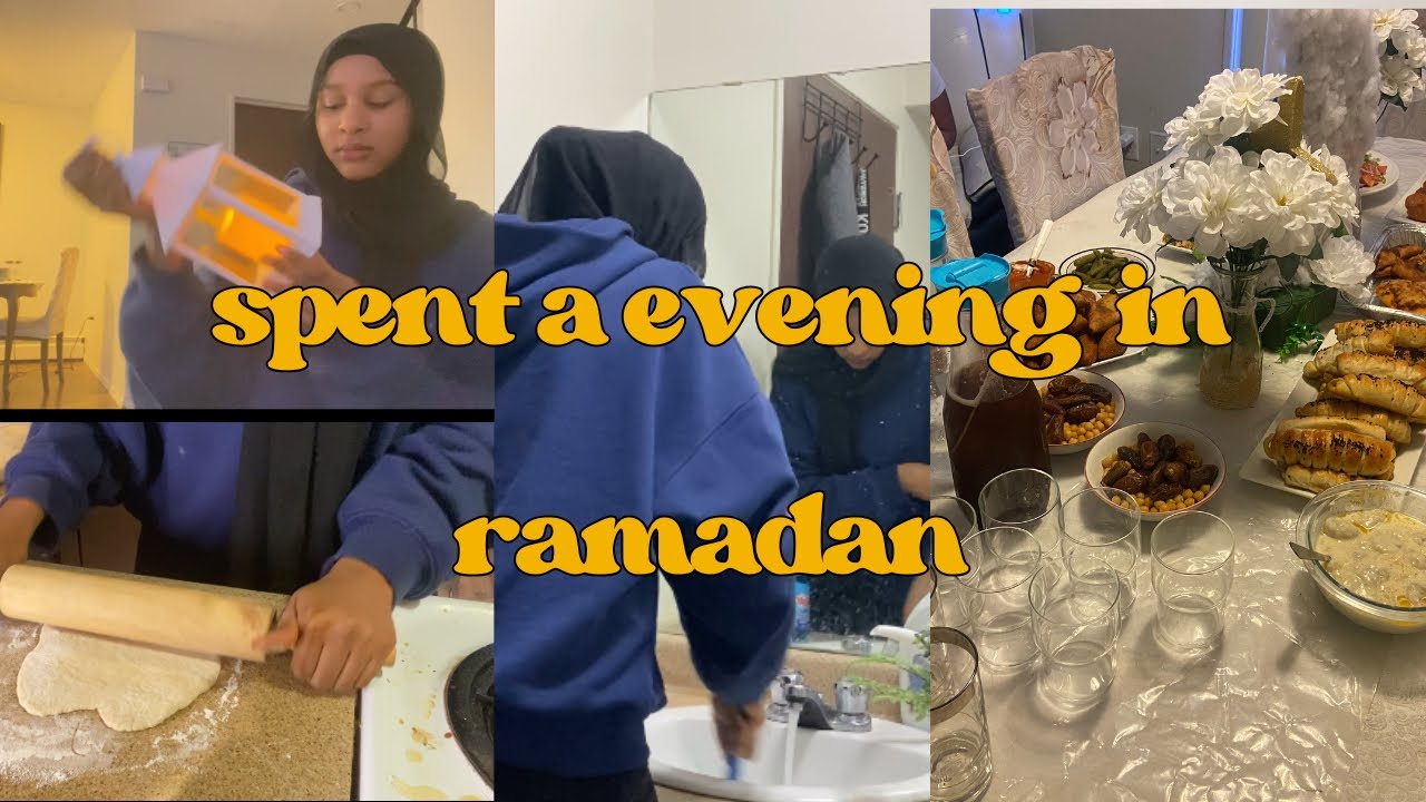 Spent a evening in my life during Ramadan day 4(cooking,cleaning,eating)