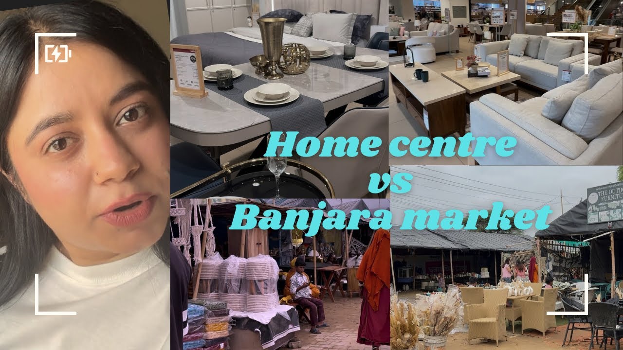 Home centre VS Banjara market!!!  Found good home utility and decor stuff