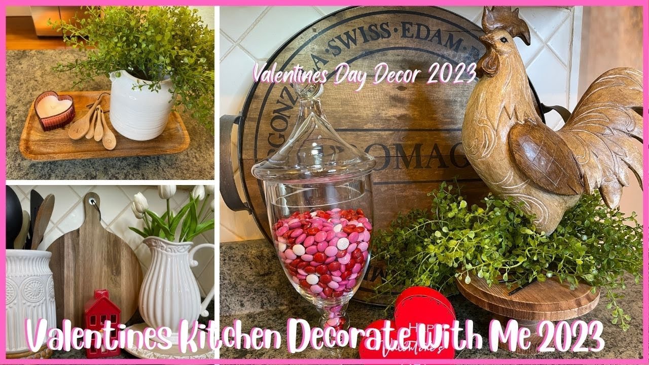 Valentines Kitchen Decorate With Me 2023 | Valentines Kitchen Decor Ideas | Valentines Day Decor