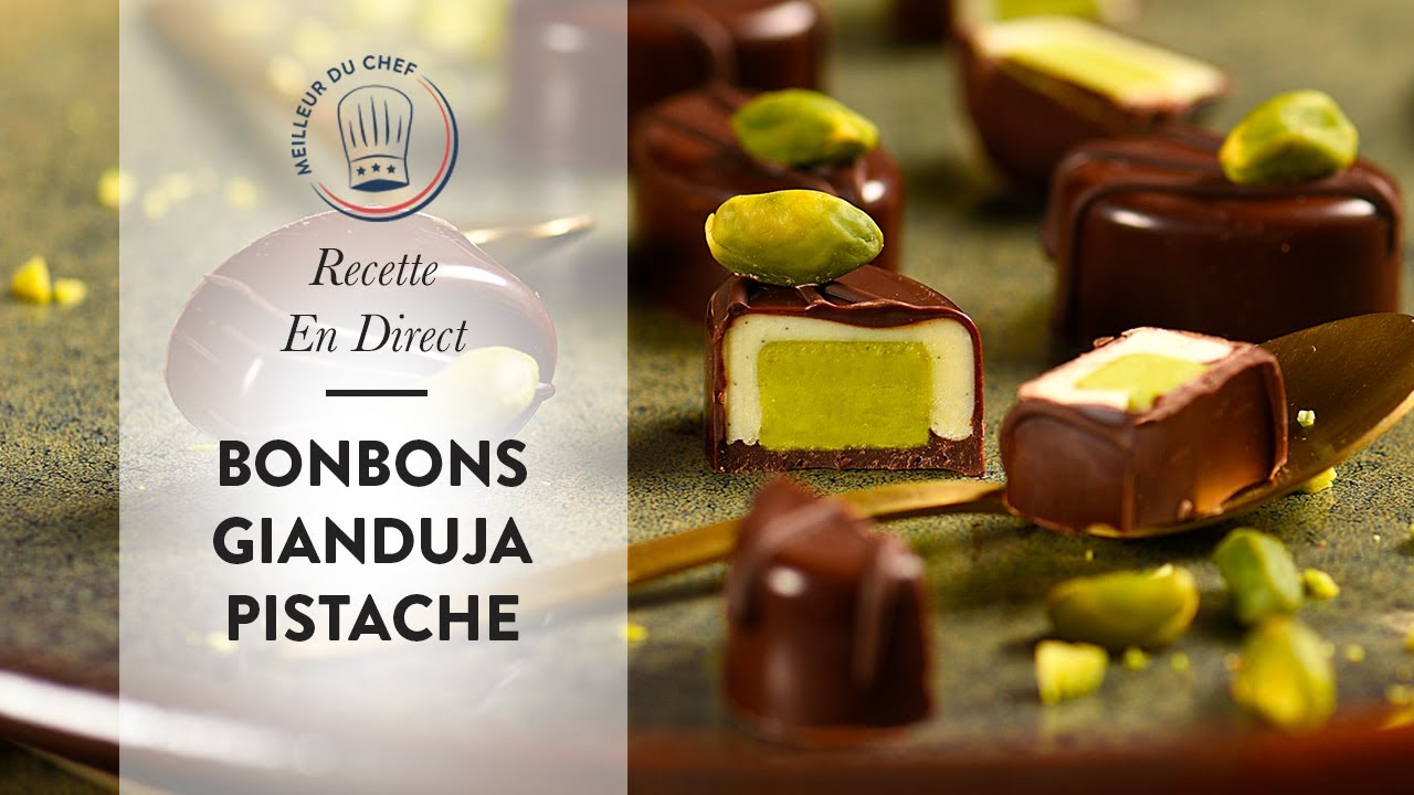 BONBONS de NOËL PISTACHE GIANDUJA : la recette expliquée de Chef Philippe ! ✨