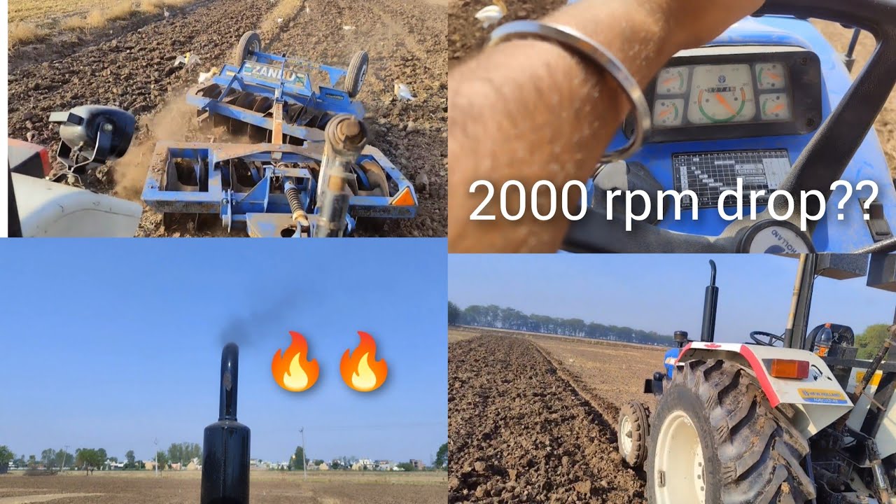 New Holland 3630 plus 8×8 1high and 2high 2000 rpm ?? rpm drop / @rashpinder_aujla
