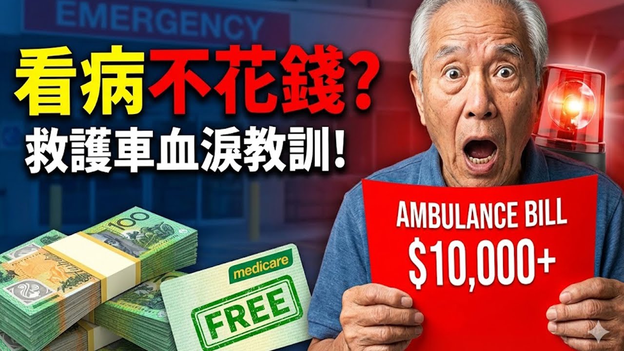 看病必收藏！盤點在澳洲生病「不花錢」的6種方法，以及救護車千萬別亂叫的血淚教訓！#澳洲生活 #看病不花錢 #澳洲醫療 #救護車 #血淚教訓 #健康小撇步 #海外留學