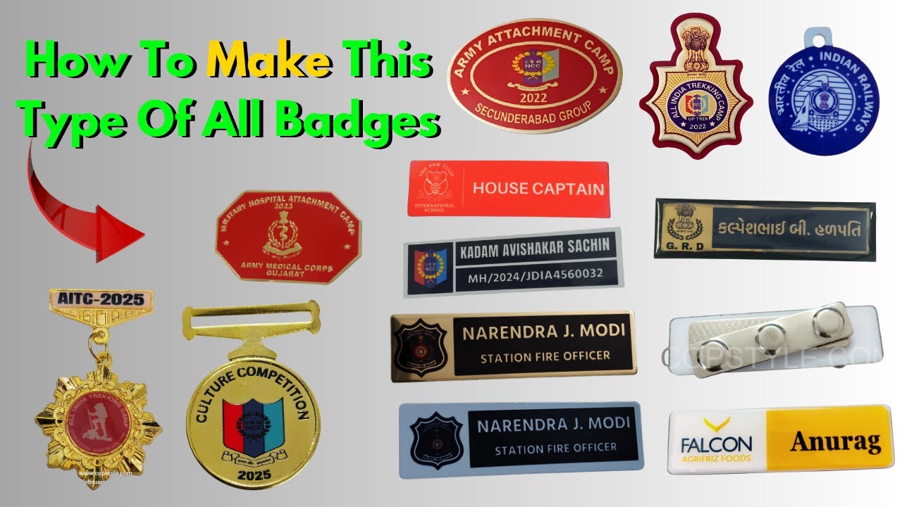 Full process Making Pocket Nameplate Ncc Badge And Any All Other Acrelic Badges ✅