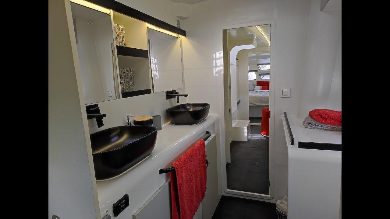 ORC 57 Catamaran interior review, luxury at light speed.
