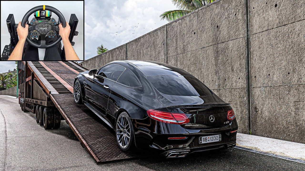 Mercedes C63 AMG | Forza Horizon 5 | Steering Wheel Gameplay